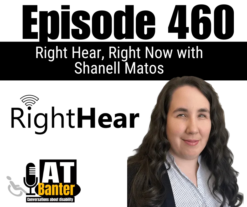 Text reads Episode 460 - Right Hear Right Now with Shanell Matos